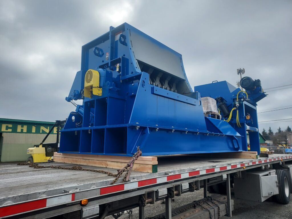 Horizontal Grinder ready for shipment to Canada 