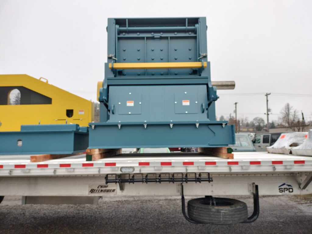 Vertical Feed Grinder being shipped for sawmill