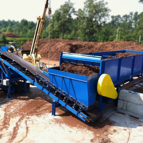 wood waste management products by WSM for processing mulch, bark, and soil